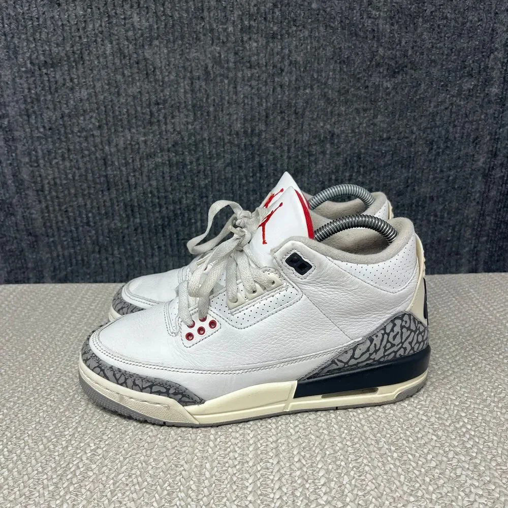 Nike Air Jordan 3 Retro White Cement Reimagined Women’s 7 5.5Y DM0967-100 - Picture 3 of 8